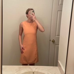 Peach work dress Lands End. Size 2